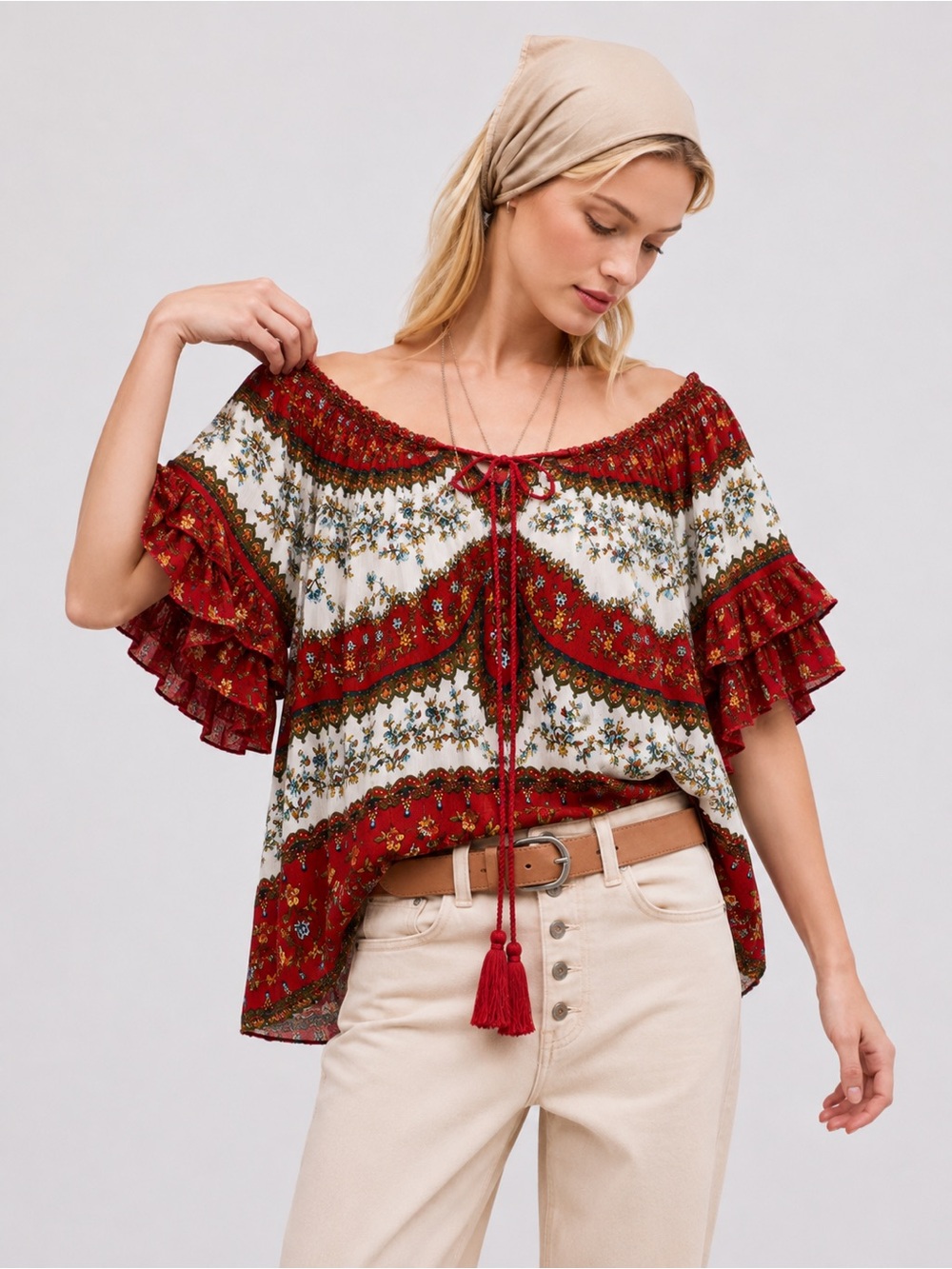Bila Boho Floral m Blouse | SM | Bundle to Save